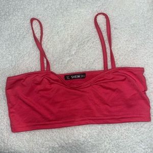 Hot pink crop top